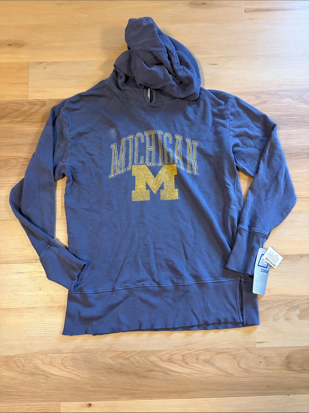 Knights Apparel Navy Hoodie with Yellow Logo
